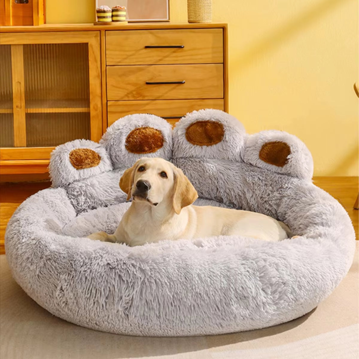 Premium Plush Dog Bed for Large Dogs - Winter-Ready Kennel Accessories and Comfortable Bedding for Cats and Puppies