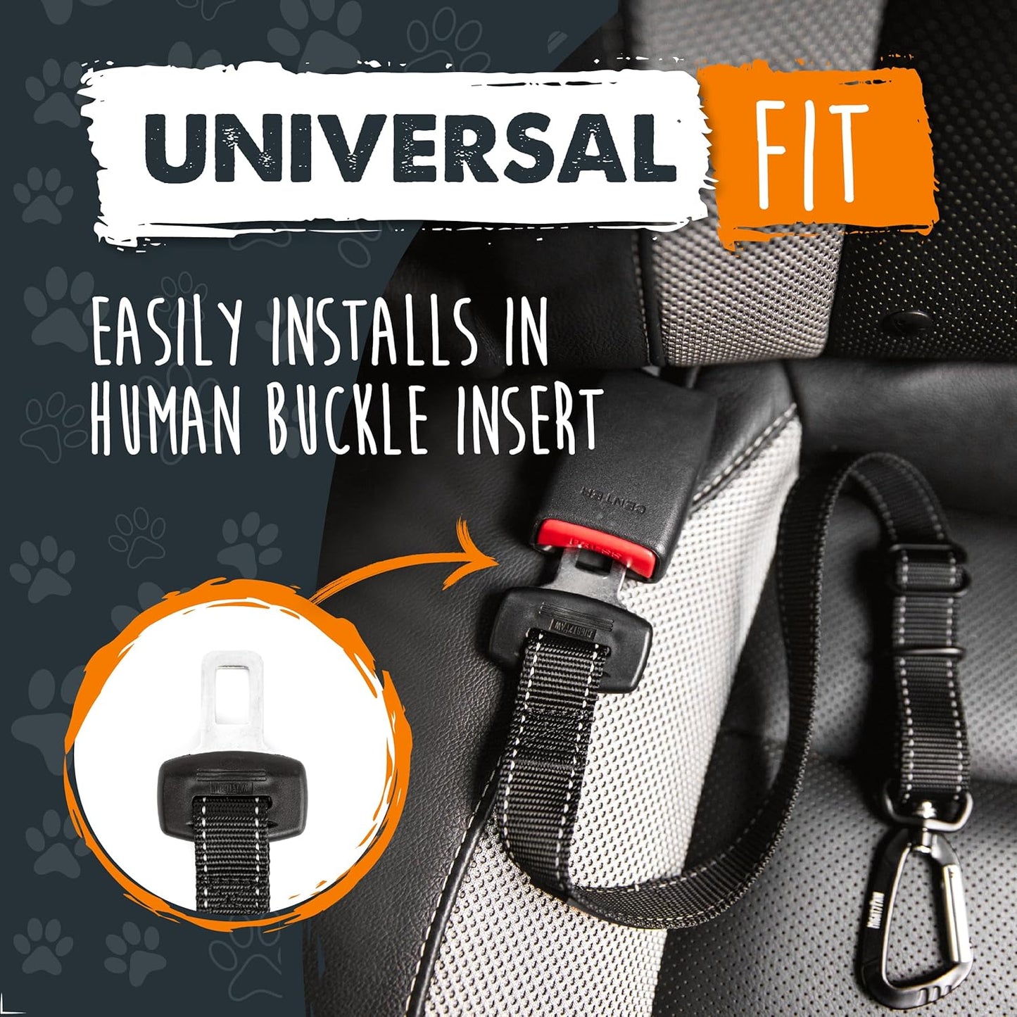 Ultimate Dog Car Safety Belt - Premium Universal Pet Restraint with Durable Metal Hardware and Adjustable Strap for Maximum Security in Black
