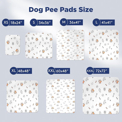 Large Washable Dog Pee Pads - 2 Pack, 36" x 41", Super Absorbent Reusable Training Mats, 100% Waterproof Non-Slip Indoor Playpen Accessories