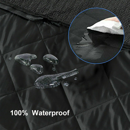Premium 100% Waterproof Rear Seat Cover for Pets - Hammock Style Auto Protector