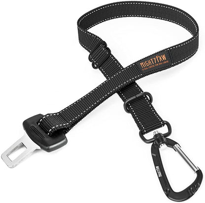 Ultimate Dog Car Safety Belt - Premium Universal Pet Restraint with Durable Metal Hardware and Adjustable Strap for Maximum Security in Black