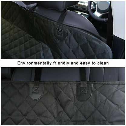 Premium 100% Waterproof Rear Seat Cover for Pets - Hammock Style Auto Protector