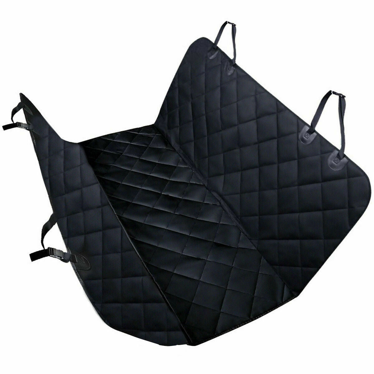 Premium 100% Waterproof Rear Seat Cover for Pets - Hammock Style Auto Protector