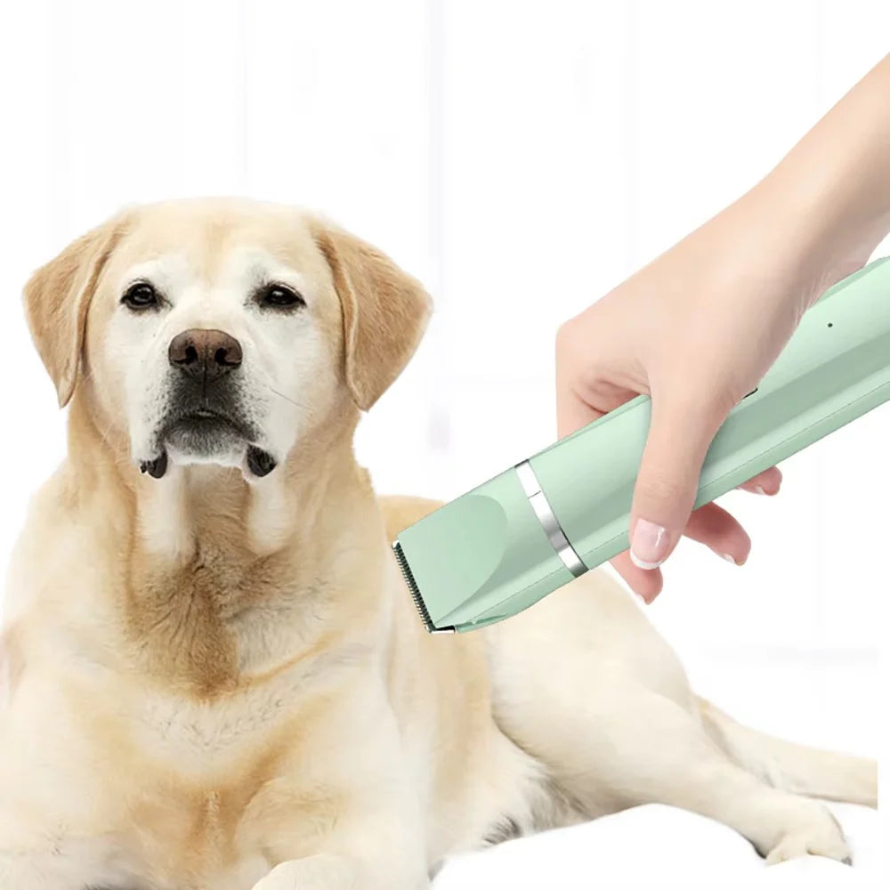 3-in-1 Pet Grooming Kit: Electric Dog Clipper with Cat Nail Grinder and Hair Trimmer