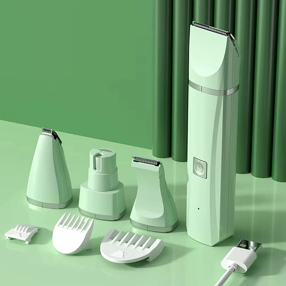 3-in-1 Pet Grooming Kit: Electric Dog Clipper with Cat Nail Grinder and Hair Trimmer