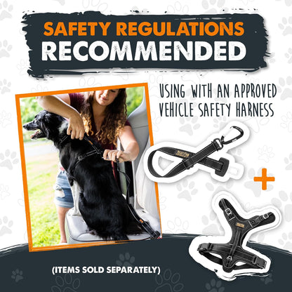 Ultimate Dog Car Safety Belt - Premium Universal Pet Restraint with Durable Metal Hardware and Adjustable Strap for Maximum Security in Black
