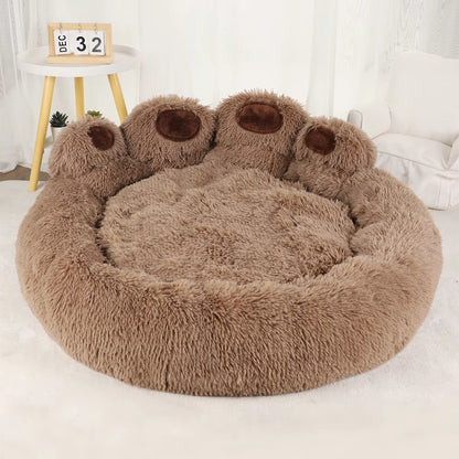 Premium Plush Dog Bed for Large Dogs - Winter-Ready Kennel Accessories and Comfortable Bedding for Cats and Puppies