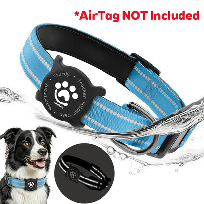 Elevate Your Dog's Safety and Style with the Taakcc Reflective Dog Collar - Featuring Luminous AirTag Holder and Waterproof Comfort