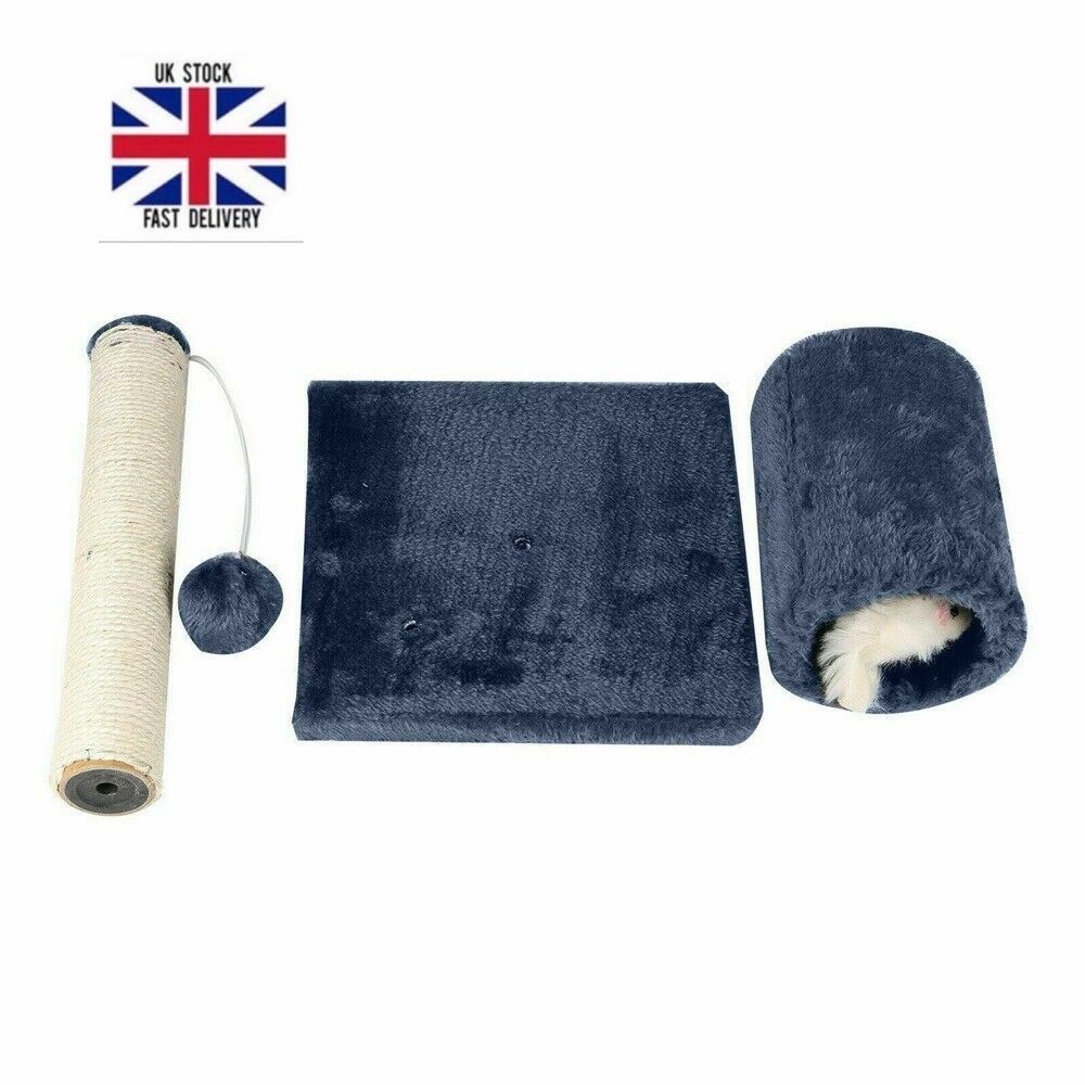 Delight Your Cat with the Ultimate Sisal Scratch Post Bed Toy Featuring Tunnel & Mouse for Endless Fun!