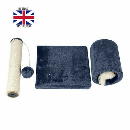 Delight Your Cat with the Ultimate Sisal Scratch Post Bed Toy Featuring Tunnel & Mouse for Endless Fun!