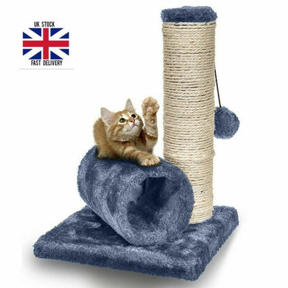 Delight Your Cat with the Ultimate Sisal Scratch Post Bed Toy Featuring Tunnel & Mouse for Endless Fun!